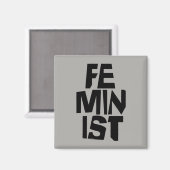 男女同権主義の女性のメスの女の子の追随的で等しい女性 マグネット (正面/裏面)