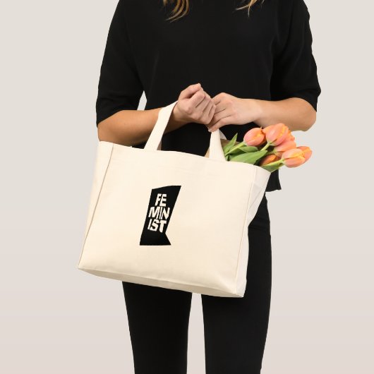 男女同権主義の女性のメスの女の子の追随的で等しい女性 ミニトートバッグ (正面(商品))