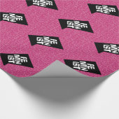 男女同権主義の女性のメスの女の子の追随的で等しい女性 ラッピングペーパー (角)