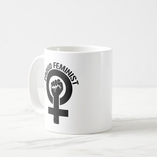 男女同権主義の抵抗-誇り高い男女同権主義者 -- コーヒーマグカップ (正面左)