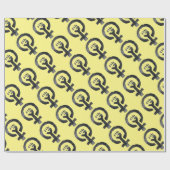 男女同権主義の握りこぶしの記号 ラッピングペーパー (フラット)