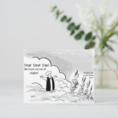 男女同権主義の漫画の郵便はがき ポストカード (スタンド正面)