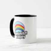 男女同権主義の興ざまし-虹の興ざまし -- マグカップ (正面左)