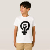 男女同権主義の記号 Tシャツ (正面フル)