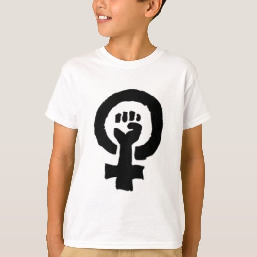 男女同権主義の記号 Tシャツ (正面)