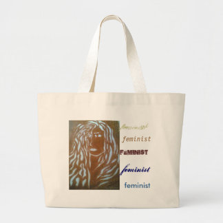 男女同権主義者のためのバッグ ラージトートバッグ