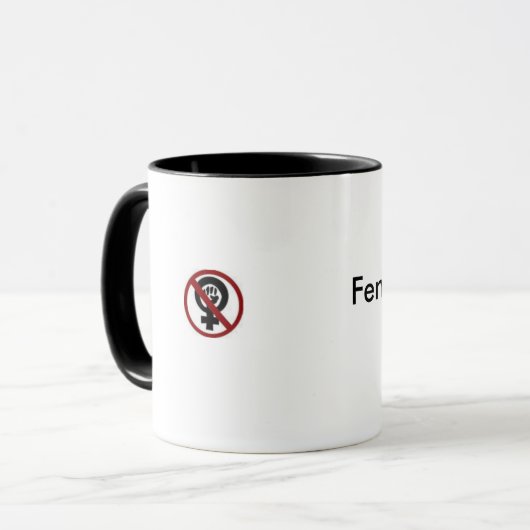 男女同権主義者はコップを引き裂きます マグカップ (正面左)