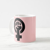 男女同権主義 コーヒーマグカップ (正面左)