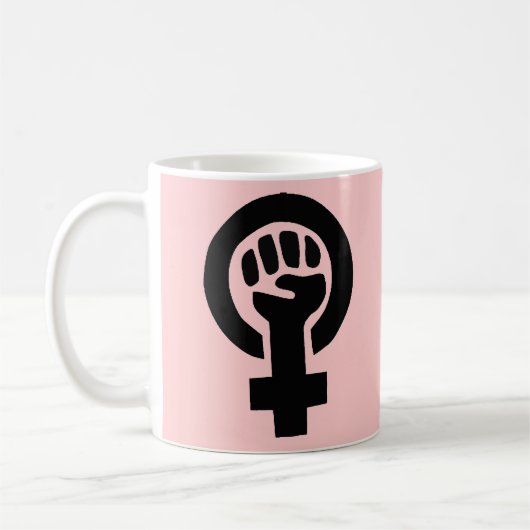 男女同権主義 コーヒーマグカップ (左)