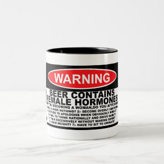 男女差別主義ビール ツートーンマグカップ