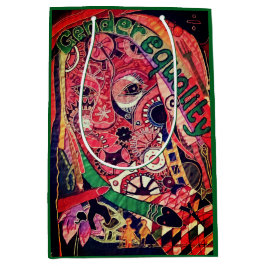 男女平等 ミディアムペーパーバッグ