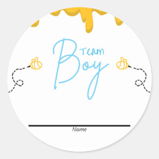 男女投票ステッカー ラウンドシール