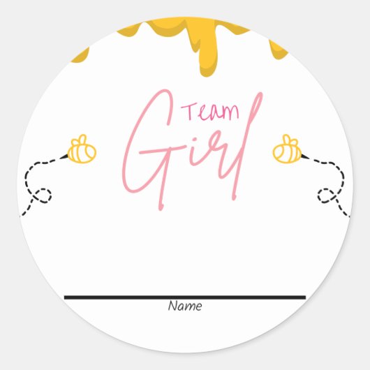 男女投票ステッカー ラウンドシール (正面)