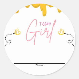 男女投票ステッカー ラウンドシール