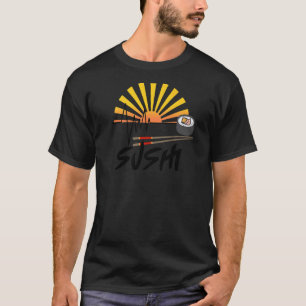 男女日本の寿司鼓動サッシー Tシャツ