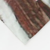 男女深紅色 フリースブランケット (角)