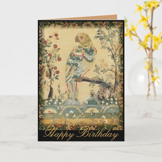 男女誕生日 カード (黄色い花)