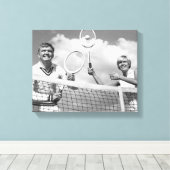 男女遊テニス キャンバスプリント (インサイチュ (ウッドフロア))