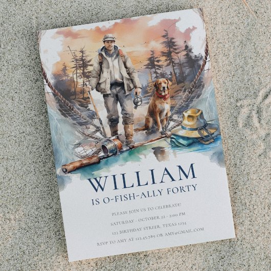 男女魚釣り誕生会 招待状