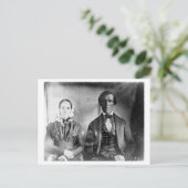 男女1840年着席 ポストカード (スタンド正面)