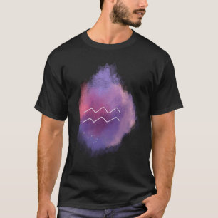 男女 みずがめ座 星座 占い ホロスコープ Tシャツ