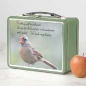 男女（鳥）ショウジョウコウカンチョウ弁当箱 メタルランチボックス (インサイチュ)