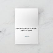 男子おもしろいゴルフチーム用グリーティングカード カード (内部)