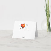 男子おもしろいゴルフチーム用グリーティングカード カード (裏面)