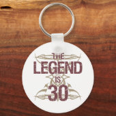 男子おもしろい30歳 キーホルダー (正面)