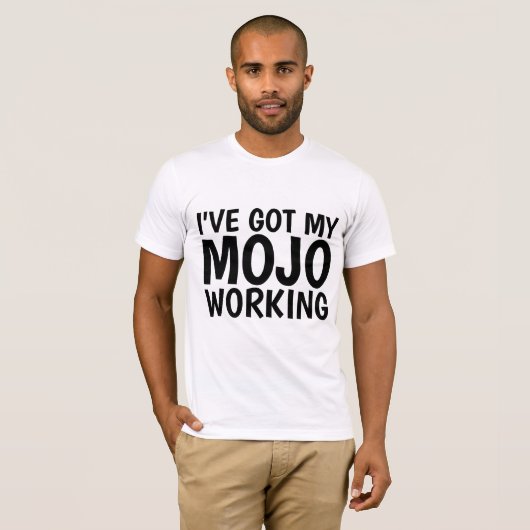 男子おもしろいTシャツMOJO Tシャツ (正面フル)