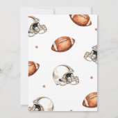 男子かわいいサッカースポーツキッズ1st誕生日 招待状 (裏面)