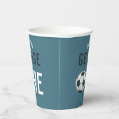 男子かわいいブルースポーツキッズ1st誕生日 紙コップ (右)