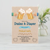 男子とおむつパーティーの招待状 招待状 (スタンド正面)