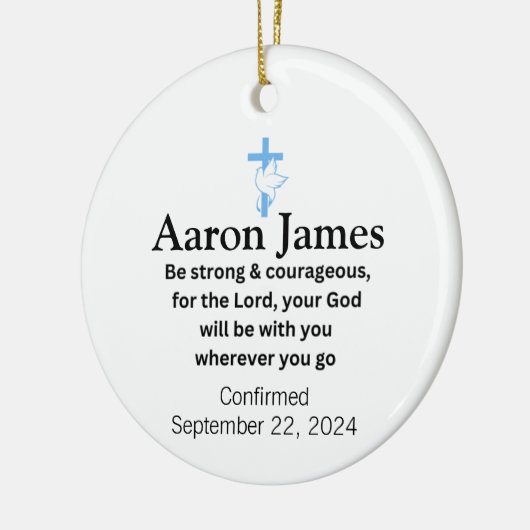 男子に贈るセラミックオーナメントの確認 セラミックオーナメント (左)