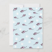 男子ねこ 誕生日パーティー招待状 招待状 (裏面)