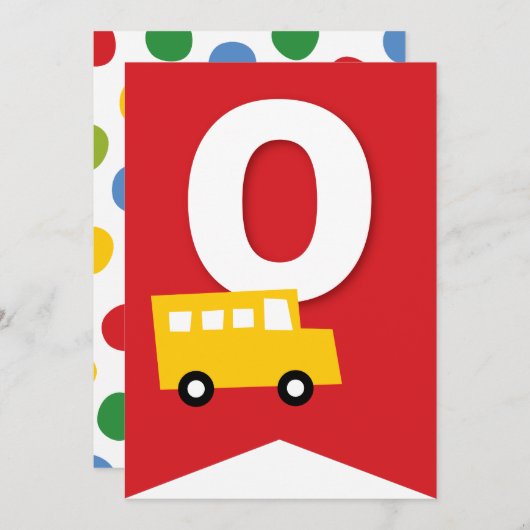 男子のおもちゃ 子供の誕生日パーティー 自作のバンティング バナー 招待状 (正面/裏面)