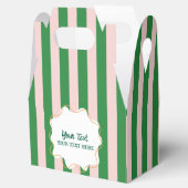 男子のためのクールでモダンなカラフルなストライプの誕生日パーティー フェイバーボックス (オープン)