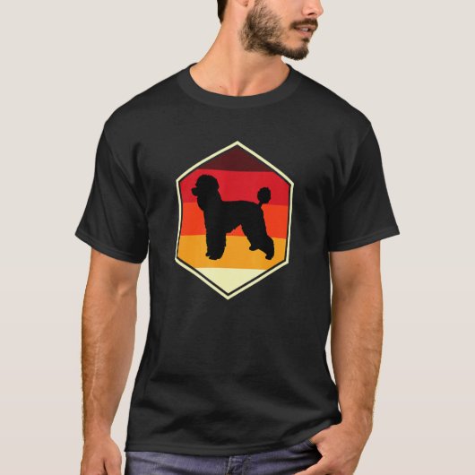 男子のためのプードルのアイデア Tシャツ (正面)