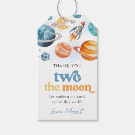 男子のトゥ・ザ・ムーン感謝タグ ギフトタグ