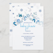 男子のホリデーシャワーのお誘いです 招待状 (正面/裏面)