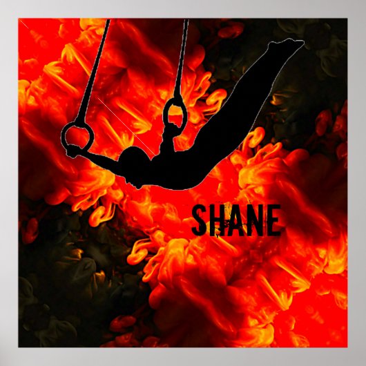 男子の体操 – 溶岩破壊少年カスタムたち ポスター (正面)