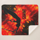 男子の体操 – 溶岩破壊毛布 シェルパブランケット (正面(横))