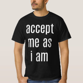 男子の価値Tシャツとして受け入れる Tシャツ