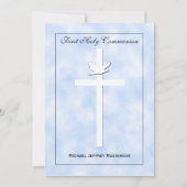 男子の初聖体拝領招待状 招待状 (正面)