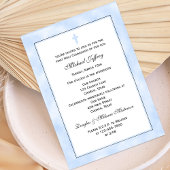 男子の初聖体拝領招待状 招待状