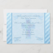 男子の初聖体拝領招待状 招待状 (裏面)