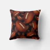 男子の名前とジャージー・ナンバーフットボール クッション (裏面)