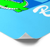 男子の名前カスタム文字 ポスター (角)