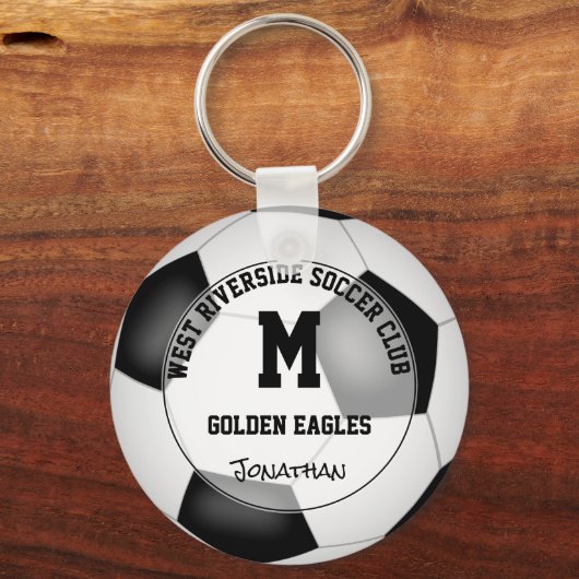男子の女子サッカーチームの買ギフト1つまたは複数 キーホルダー (正面)