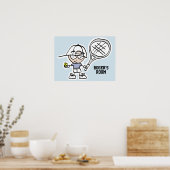 男子の寝室または子供部屋用のテニスポスター ポスター (キッチン)